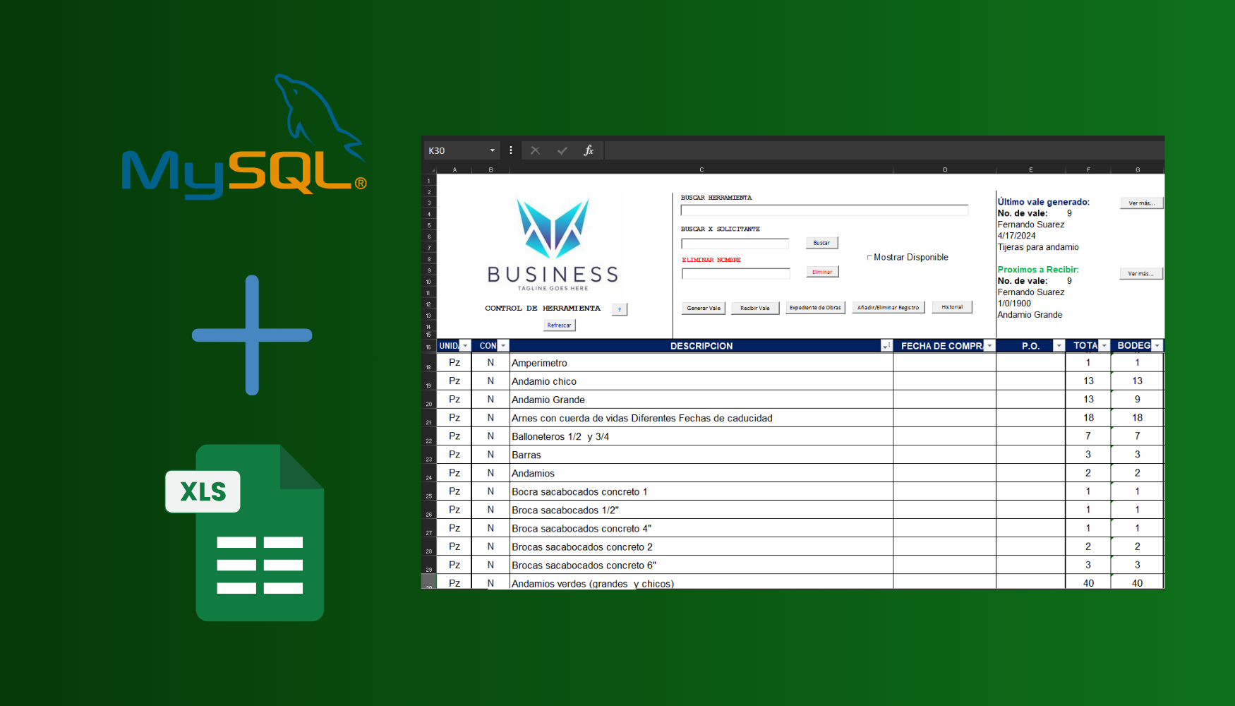 Manejo de Herramienta